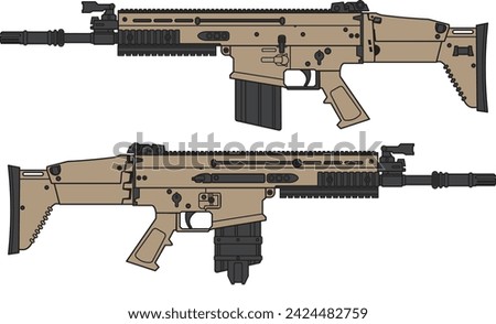 Scar H MK17 CQC - illustrator