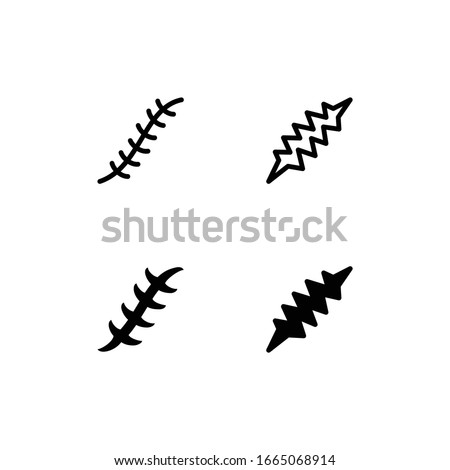 Scar Icon Logo Vector Symbol