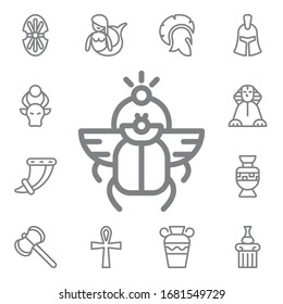 Scarab icon. Mythology icons universal set for web and mobile