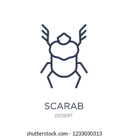 Scarab icon. Trendy flat vector Scarab icon on white background from Desert collection, vector illustration can be use for web and mobile, eps10