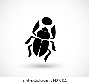 Scarab icon vector