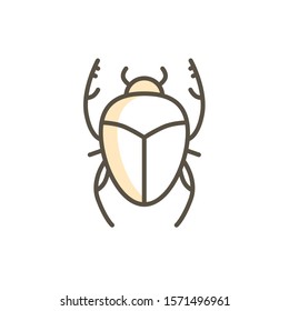 scarab icon vector modern style design