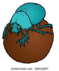 Scarab on a ball
