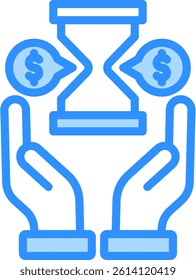 Scarcity Icon Blue Color Vector Illustration