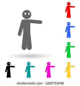 Scare, child multi color style icon. Simple glyph, flat vector of child icons for ui and ux, website or mobile application