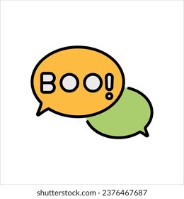 Scare icon isolate white background vector stock illustration