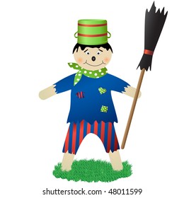 Scarecraw vector isolated on white