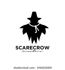 scarecrow black logo icon design