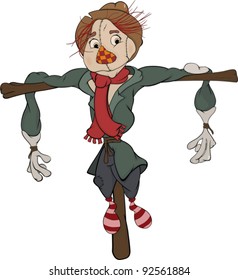 Scarecrow. Cartoon