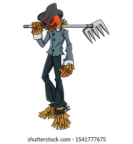 scarecrow cartoon characters for the Halloween festival