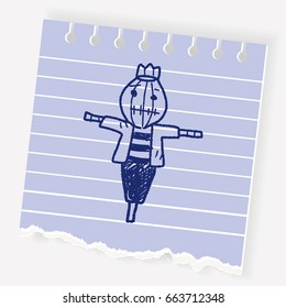 Scarecrow doodle