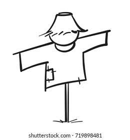 scarecrow doodle icon