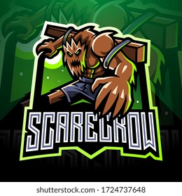 Scarecrow esport mascot logo design