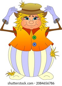 scarecrow from a fairy tale wizard of the emerald city
