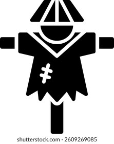 Scarecrow Glyph Icon Vector Design