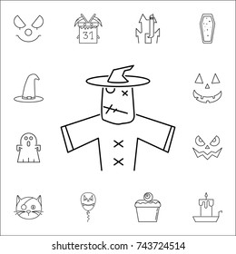 Scarecrow Halloween icon. Set of Halloween icons