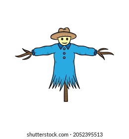 Scarecrow Hand Drawn Illustration Sketch Vector Stock Vector (Royalty ...