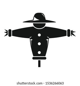Scarecrow hat icon. Simple illustration of scarecrow hat vector icon for web design isolated on white background