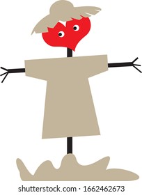 Scarecrow heart, shy love, the difficulty of loving
