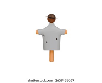 scarecrow icon 3d illustration render