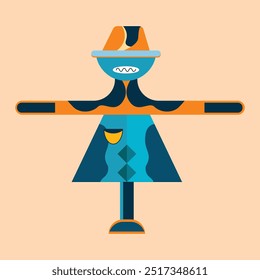 Scarecrow icon Cartoon , scarecrow vector icon for web design.