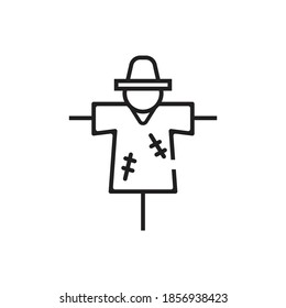 Scarecrow icon design isolated on white background. vector illustration