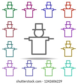 scarecrow icon. Elements of autumn in multi color style icons. Simple icon for websites, web design, mobile app, info graphics
