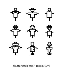 Scarecrow icon or logo isolated sign symbol vector illustration - Collection of high quality black style vector icons
