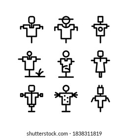 Scarecrow icon or logo isolated sign symbol vector illustration - Collection of high quality black style vector icons
