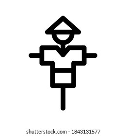 Scarecrow icon or logo isolated sign symbol vector illustration - high quality black style vector icons
