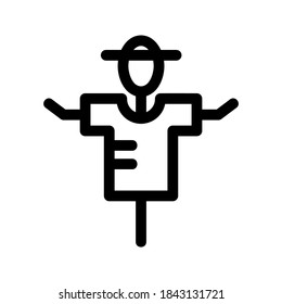 Scarecrow icon or logo isolated sign symbol vector illustration - high quality black style vector icons
