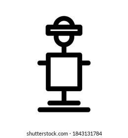 Scarecrow icon or logo isolated sign symbol vector illustration - high quality black style vector icons
