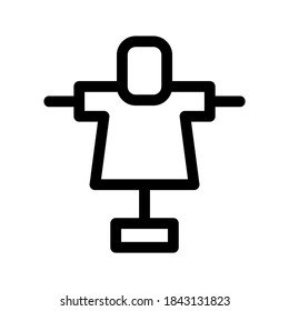 Scarecrow icon or logo isolated sign symbol vector illustration - high quality black style vector icons
