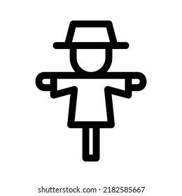 scarecrow icon or logo isolated sign symbol vector illustration - high quality black style vector icons
