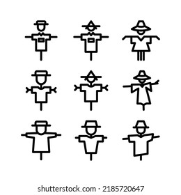 scarecrow icon or logo isolated sign symbol vector illustration - Collection of high quality black style vector icons
