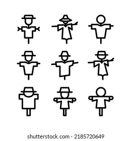 scarecrow icon or logo isolated sign symbol vector illustration - Collection of high quality black style vector icons
