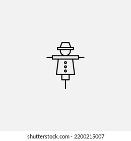 Scarecrow icon sign vector,Symbol, logo illustration for web and mobile