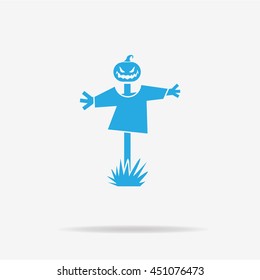 Scarecrow icon. Vector concept illustration for design.