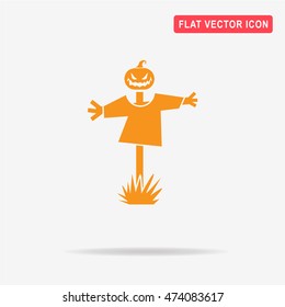 Scarecrow icon. Vector concept illustration for design.