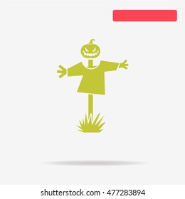 Scarecrow icon. Vector concept illustration for design.