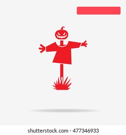 Scarecrow icon. Vector concept illustration for design.