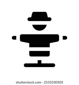 ícone de espantalho. ícone de glifos vetoriais para o seu design de site, celular, apresentação e logotipo.