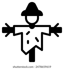 Scarecrow icon for web, app, infographic etc