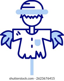 Design de ícone de vetor de Linha de Espantalho