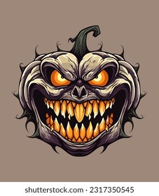 Scarecrow pumpkin illustration A whimsical and charming hand drawn design capturing the essence of autumn, harvest, and Halloween