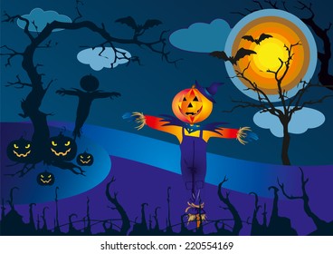 Happy Halloween Welcome Creepy House Poster Stock Vector (Royalty Free ...