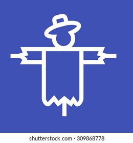 Scarecrow, scare, crow icon vector image.Can also be used for gardening. Suitable for mobile apps, web apps and print media.