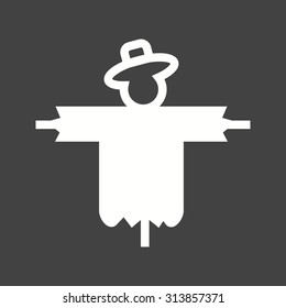Scarecrow, scare, crow icon vector image.Can also be used for gardening. Suitable for mobile apps, web apps and print media.
