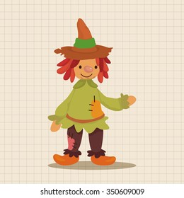 Scarecrow theme element