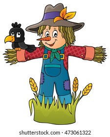 Scarecrow theme image 1 - eps10 vector illustration.